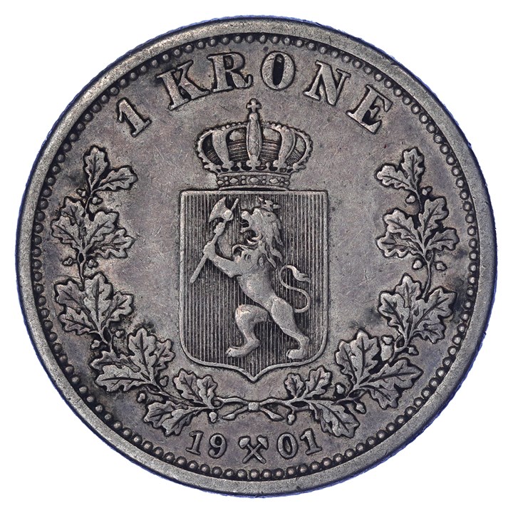 1 Krone 1901 Kv 1+