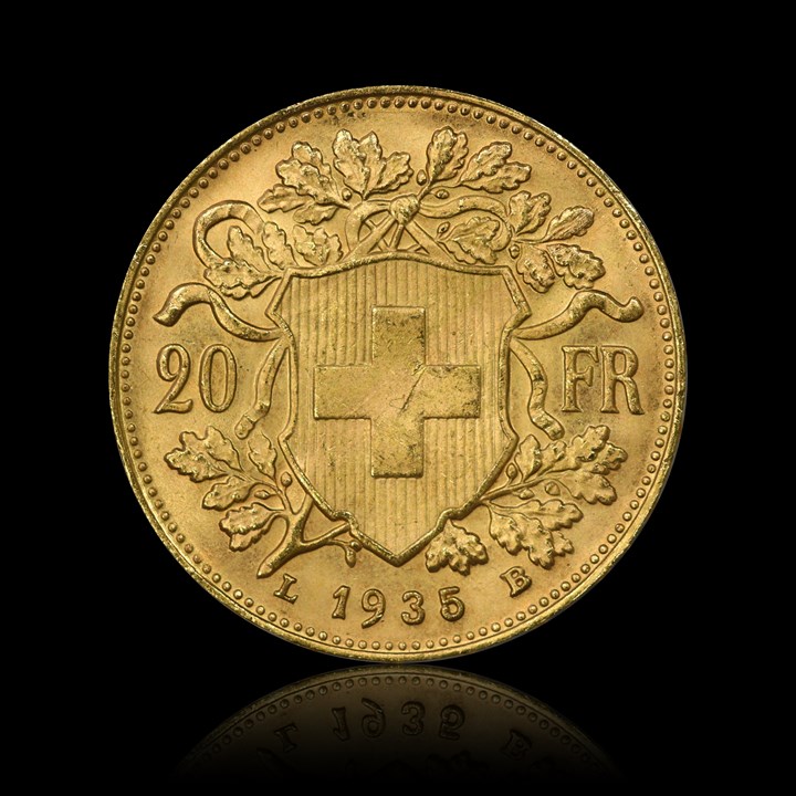 Sveits 20 Francs Vrenelli