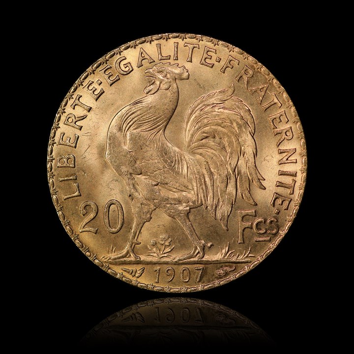 Frankrike 20 Francs Marianne 1907-14 
