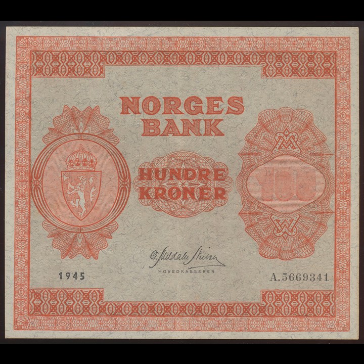 100 Kroner 1945 A Kv 01 (AU)
