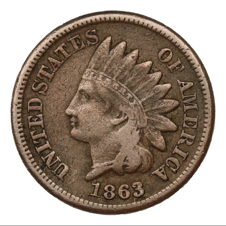 USA 1 Cent 1863 VF