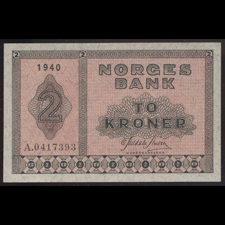 2 Kroner 1940 A Kv 1+/01