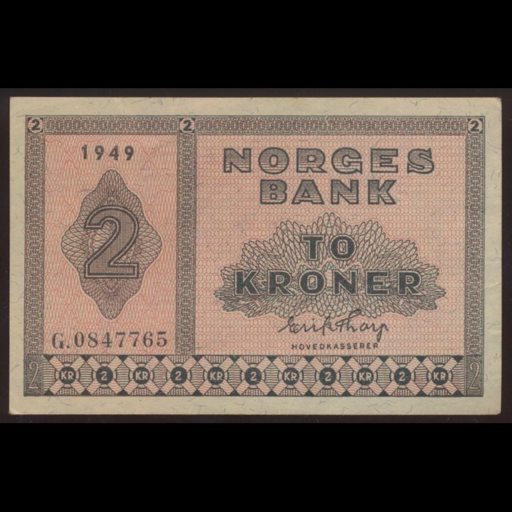 2 Kroner 1949 G Kv 01