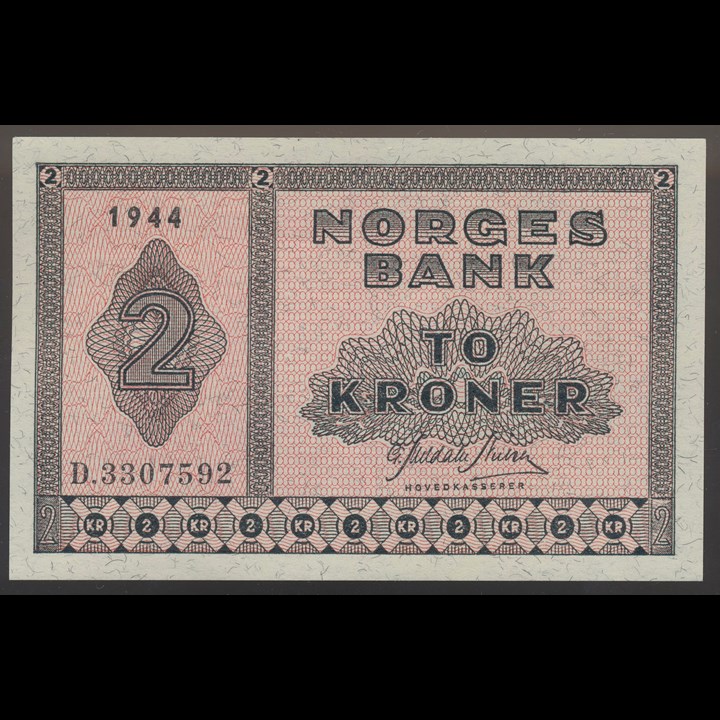 2 Kroner 1944 D Kv 0