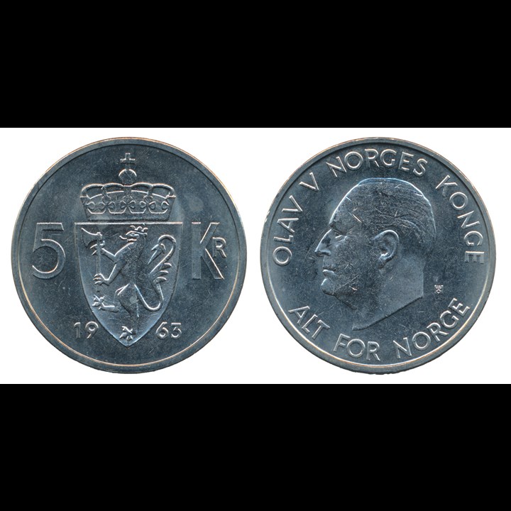 5 Kroner 1963 Prakt