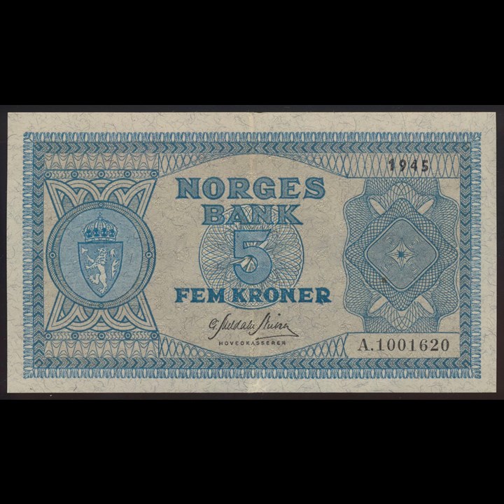5 Kroner 1945 A Kv 01