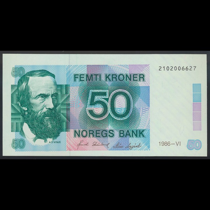 50 Kroner 1986 Kv 0