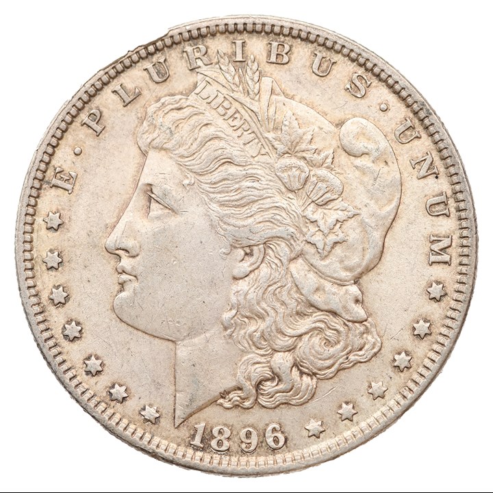 USA Morgandollar 1896 Kv 01