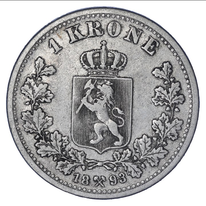 1 Krone 1893 Kv 1