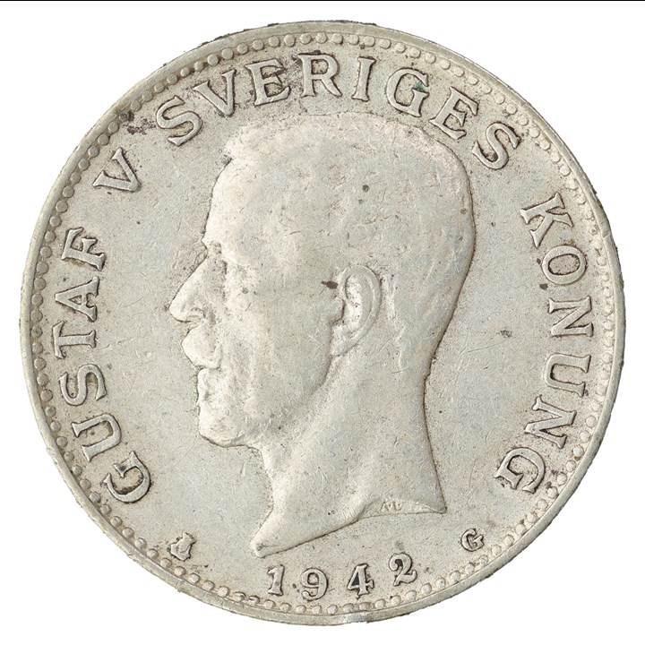 Sweden 1 Krona 1942 XF