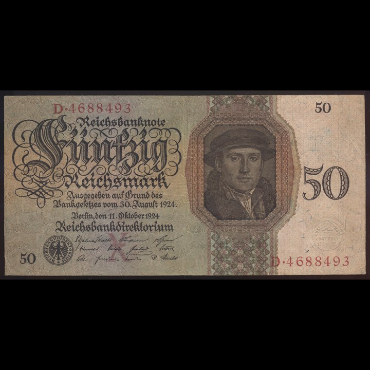 Germany 50 Reichsmark 1924 VF