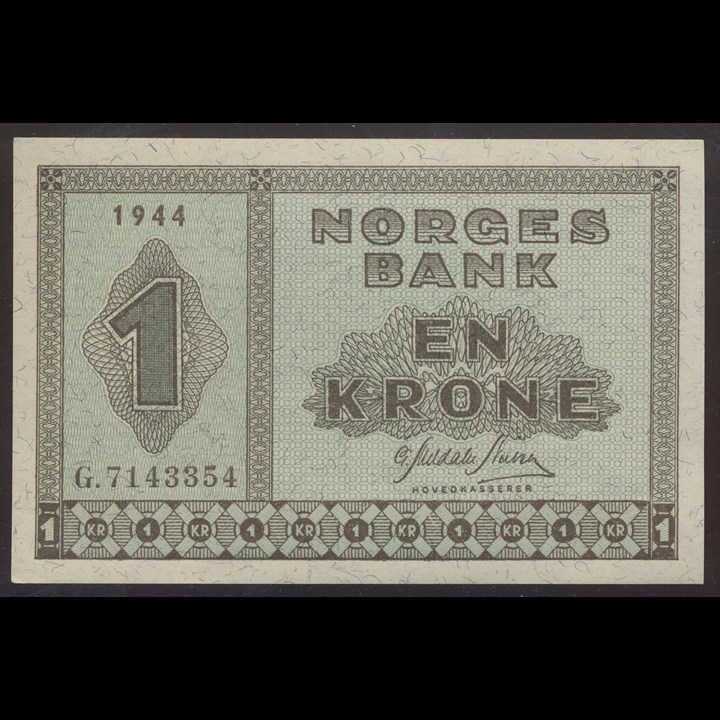 1 Krone 1944 G Kv 0/01
