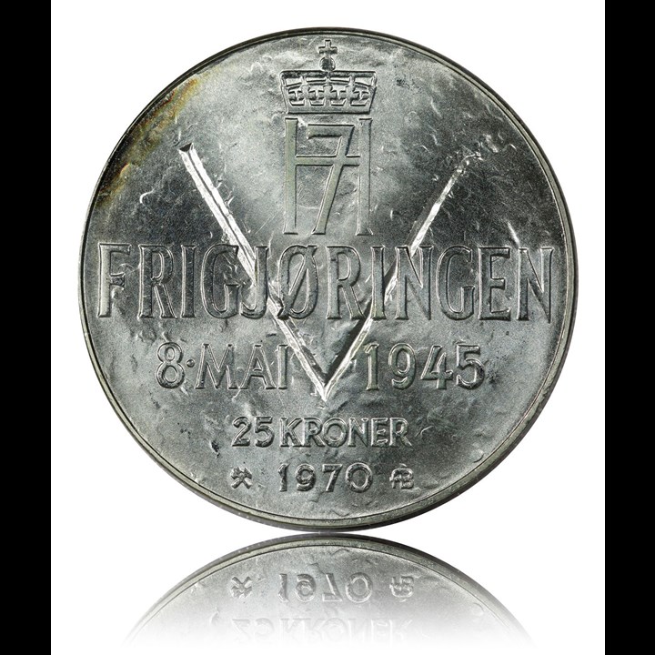 25 Kroner 1970 Sølv