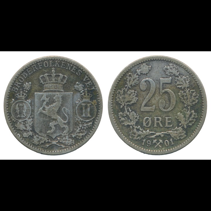25 Øre 1901 Kv 1