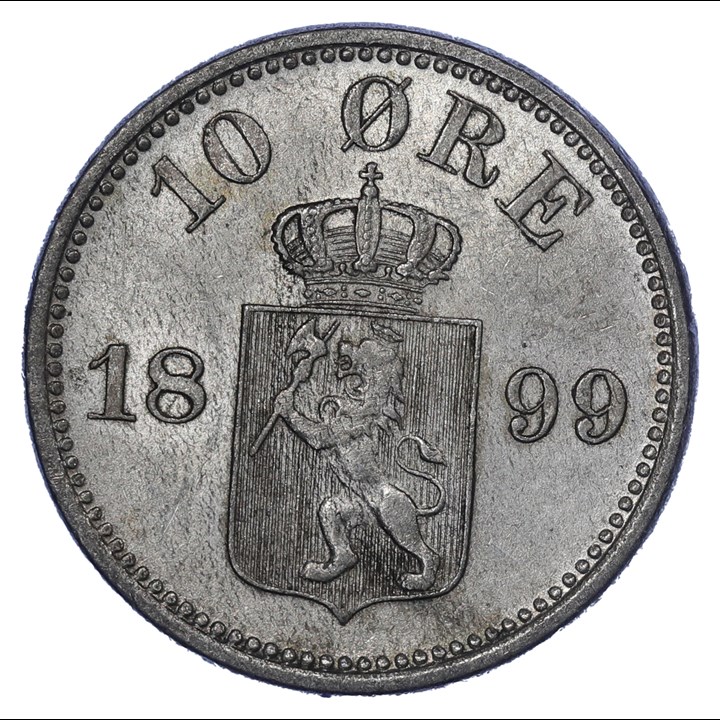 10 Øre 1899 Kv 0/01