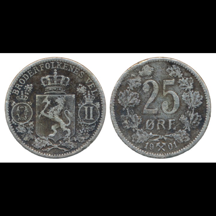 25 Øre 1901 Kv 1-