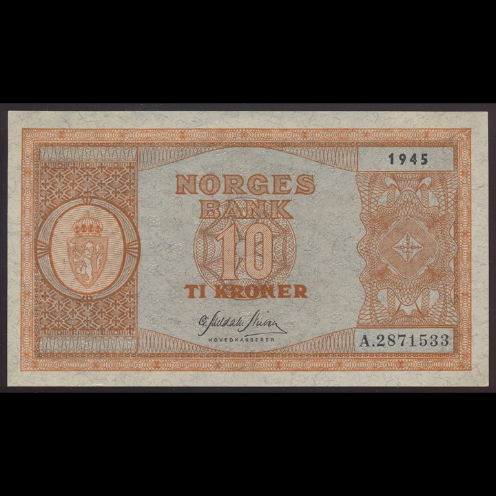 10 Kroner 1945 A Kv 0/01