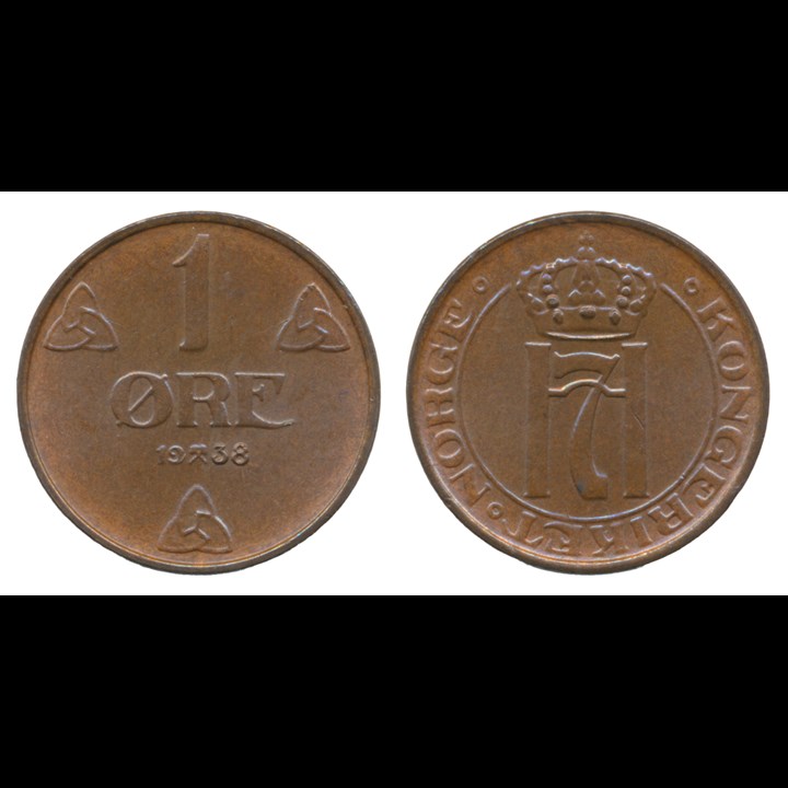 1 Øre 1938 Kv 0