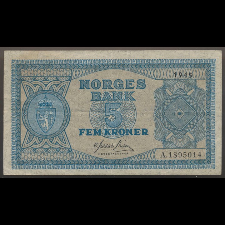 5 Kroner 1945 A Kv 1