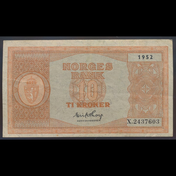 10 Kroner 1952 X Kv 1