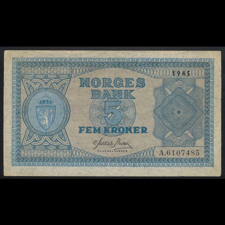 5 Kroner 1945 A Kv 1+/01