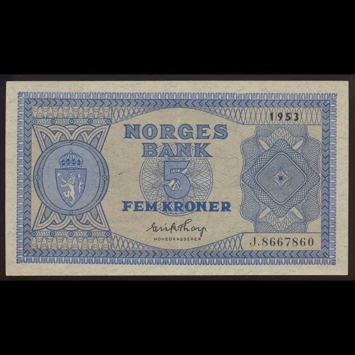 5 Kroner 1953 J Kv 01