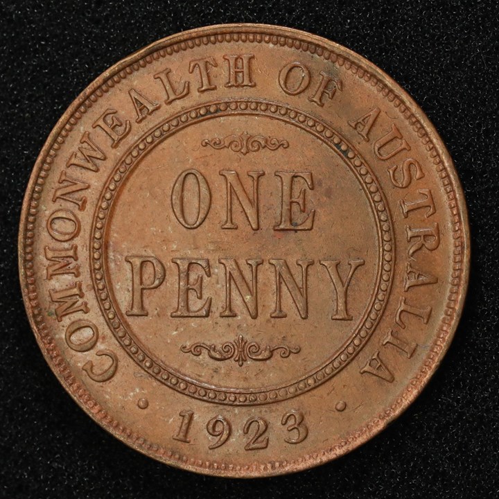 Australia Penny 1923 Kv 1+/01
