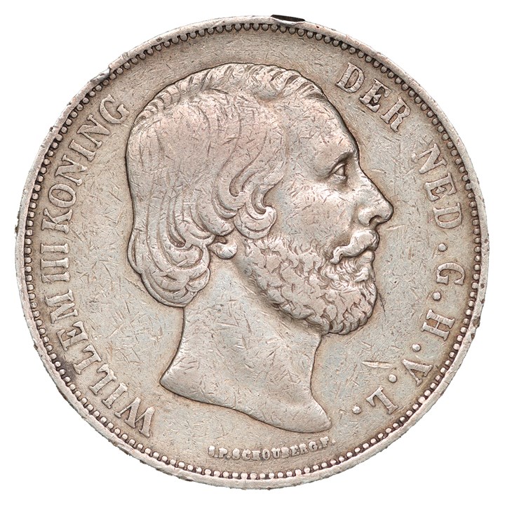 Netherlands 2.5 Gulden 1874 VF