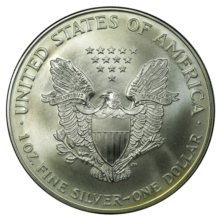 USA Silver Eagle Tilfeldig År UNC