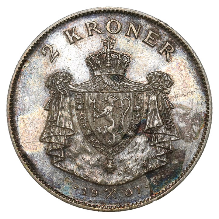2 Kroner 1907 Kv 1+