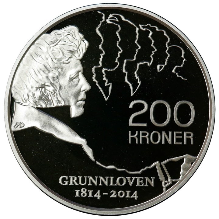 200 Kroner 2014 Grunnloven 200 År Proof