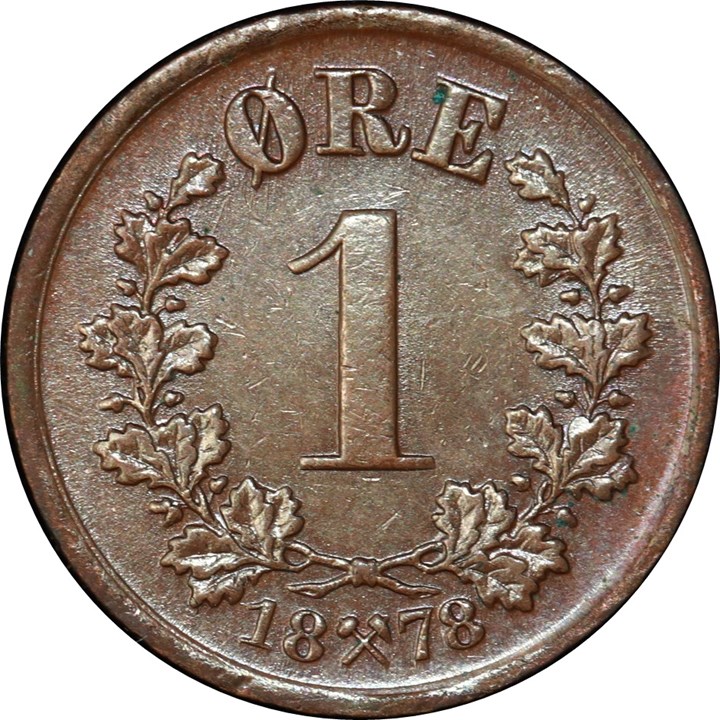 1 Øre 1878 Kv 01