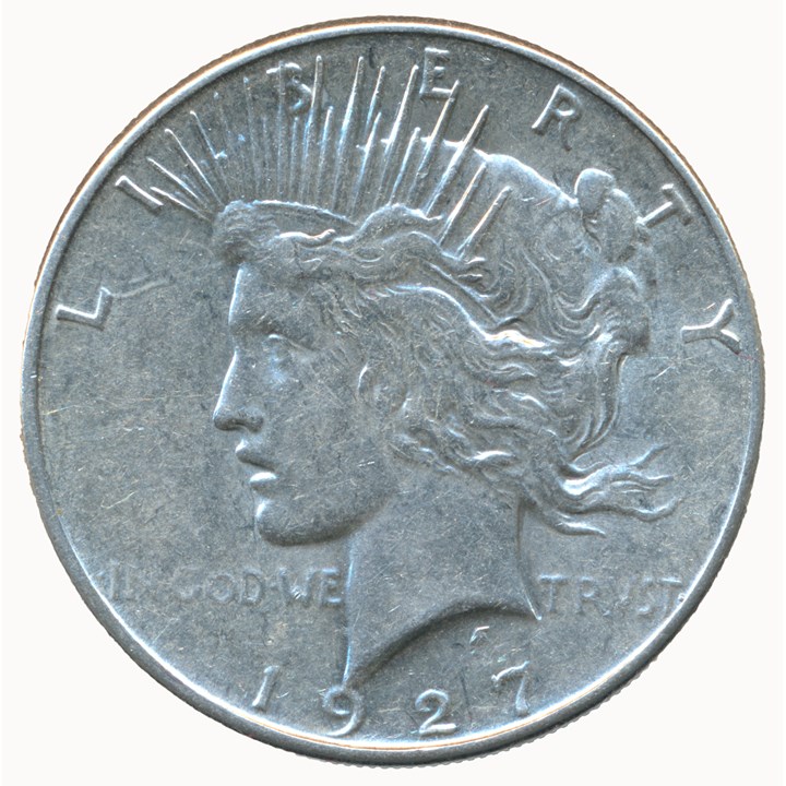 USA Peace Dollar 1927 S AU