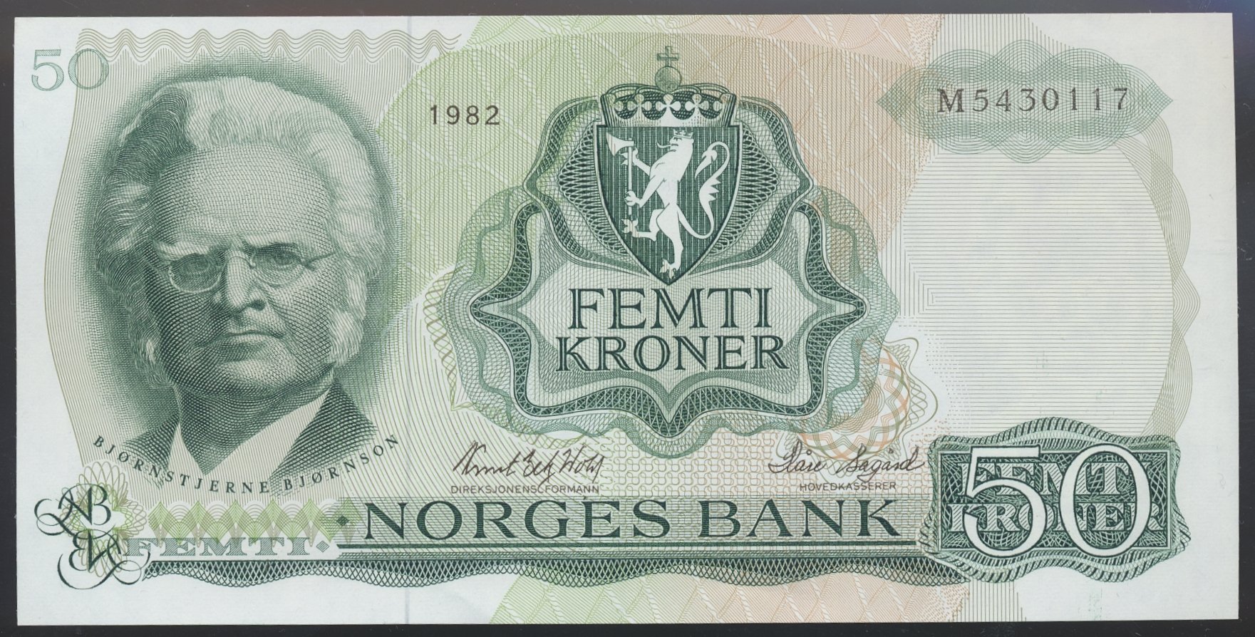 50 Kroner 1982 M Kv 0