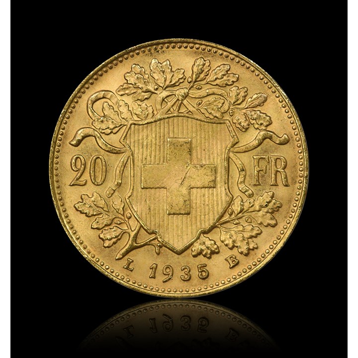 Sveits 20 Francs Vrenelli