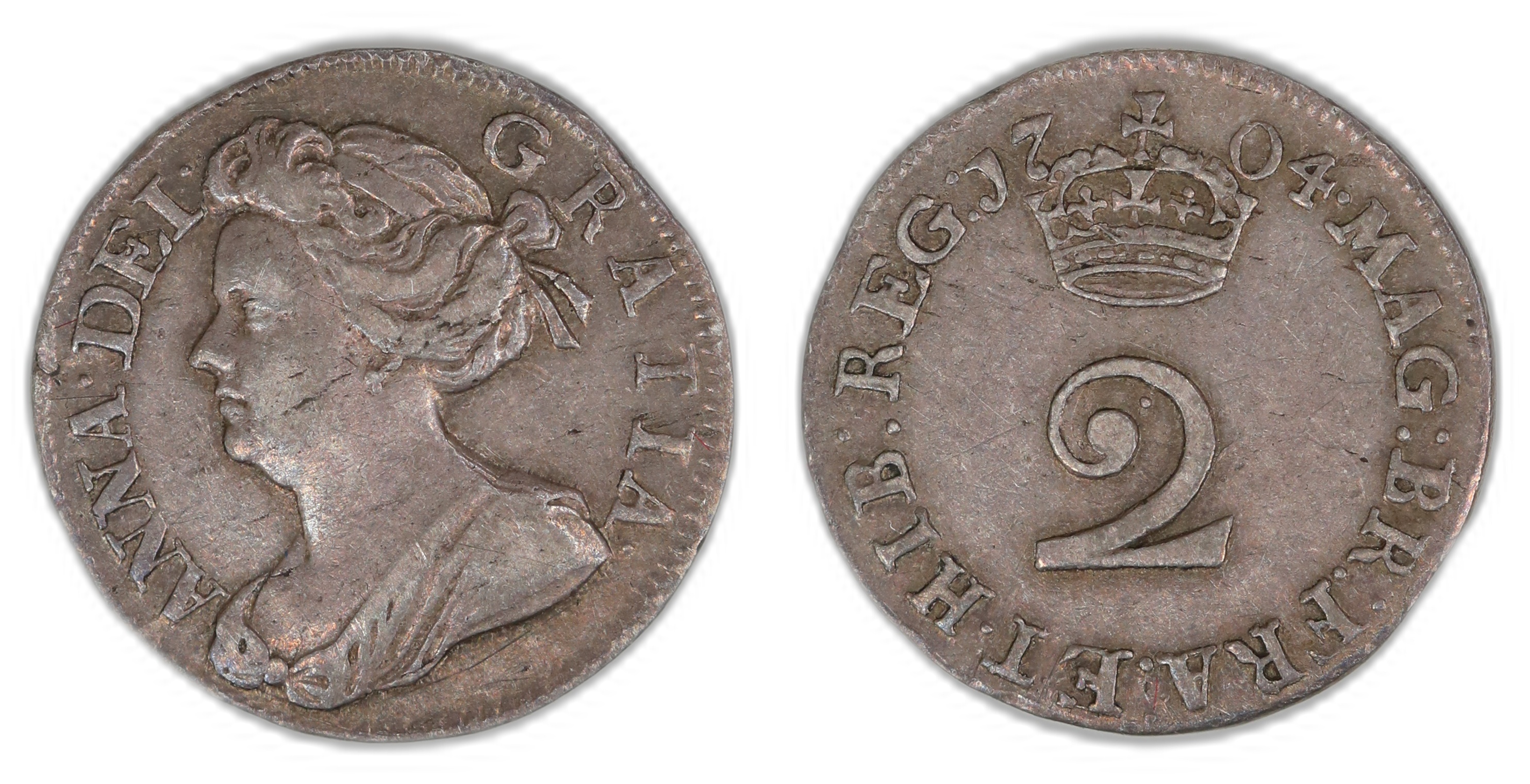 Great Britain 2 Pence 1704  Kv: XF
