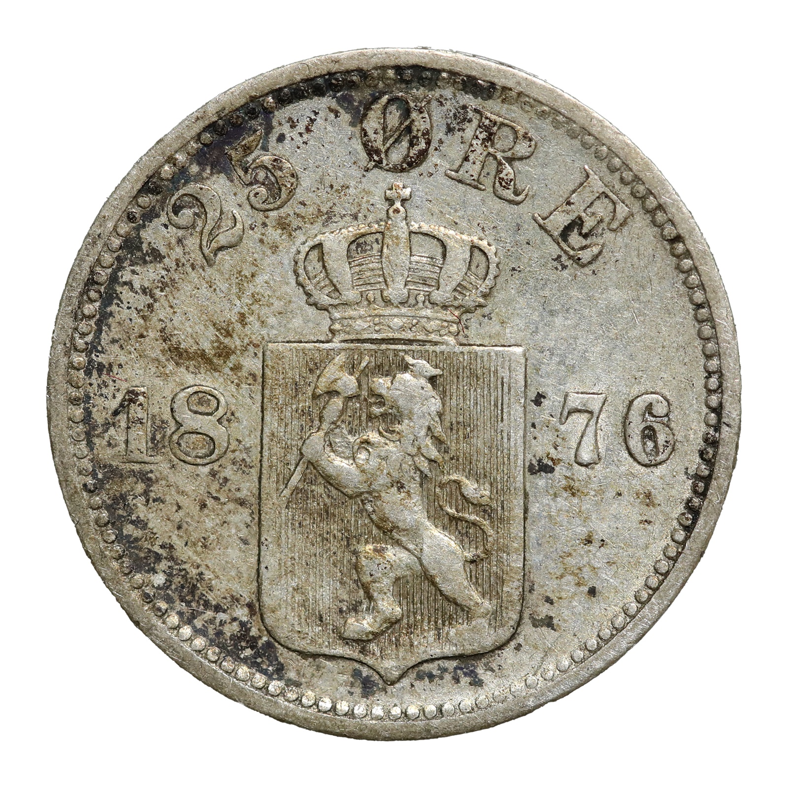 25 Øre 1876 Kv 1