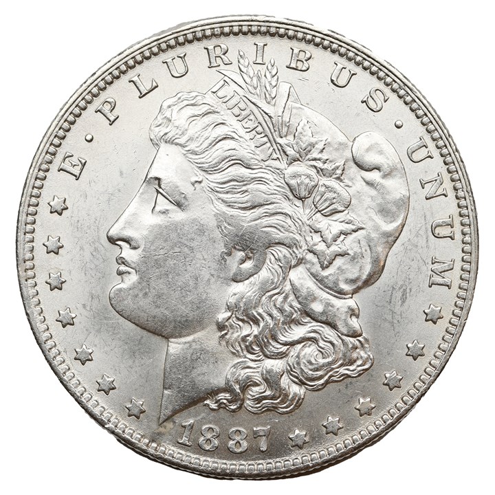 USA Morgan Dollar 1887 AU