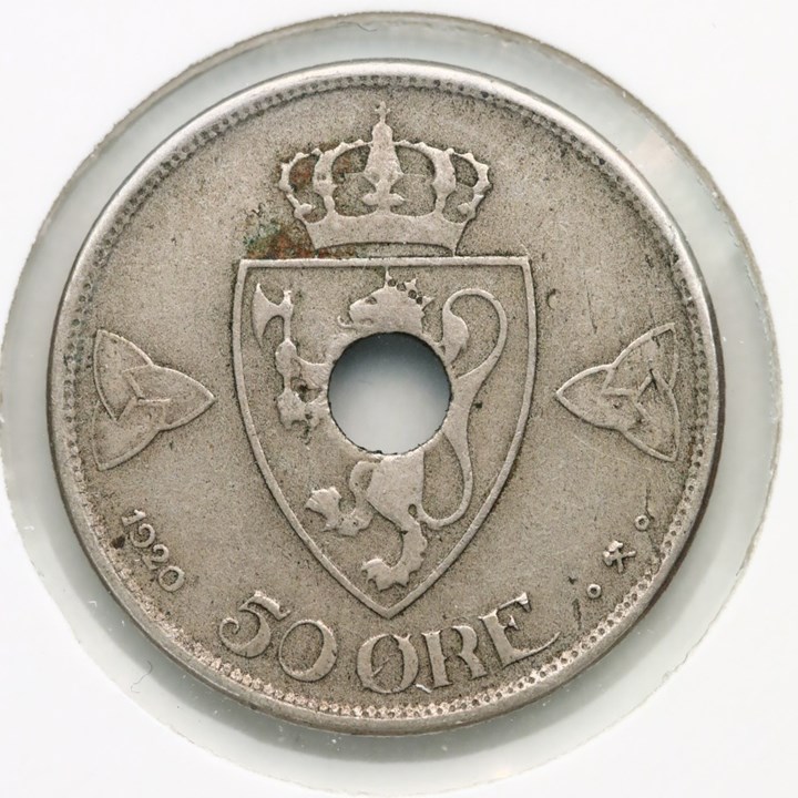 50 Øre 1920 Kv 1
