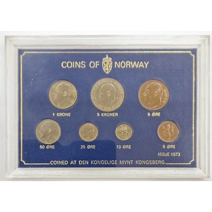 Myntsett 1973 Hardplast