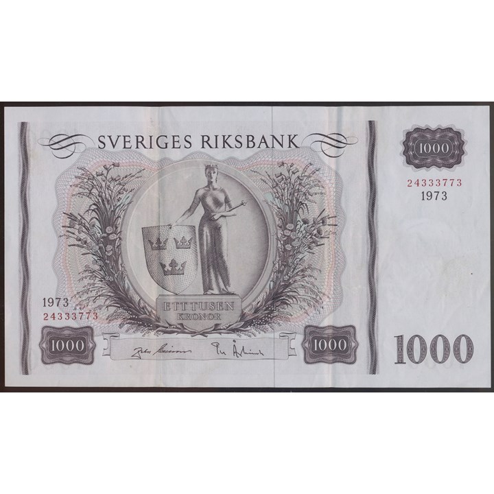 Sweden 1000 Kronor 1973 gXF