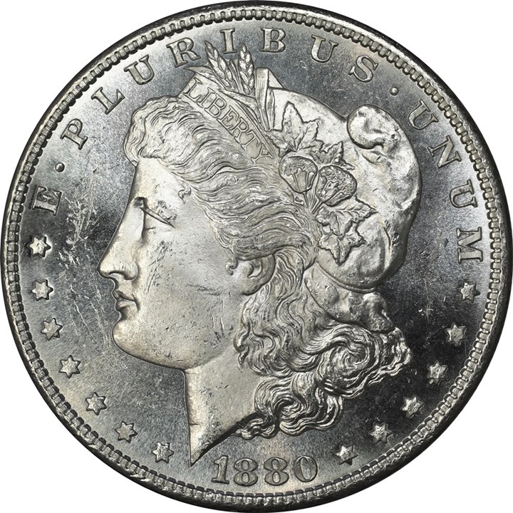 USA Morgan Dollar 1880 S Kv 0