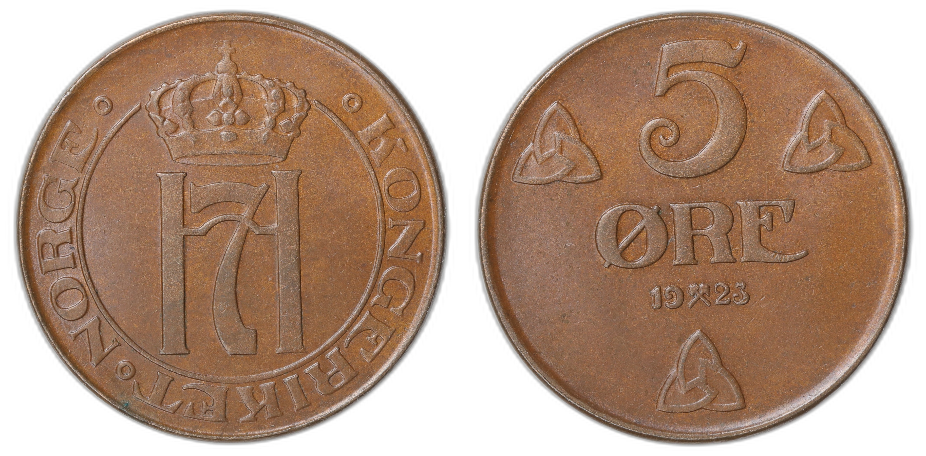 Norge 5 Øre 1923 Kv: 0