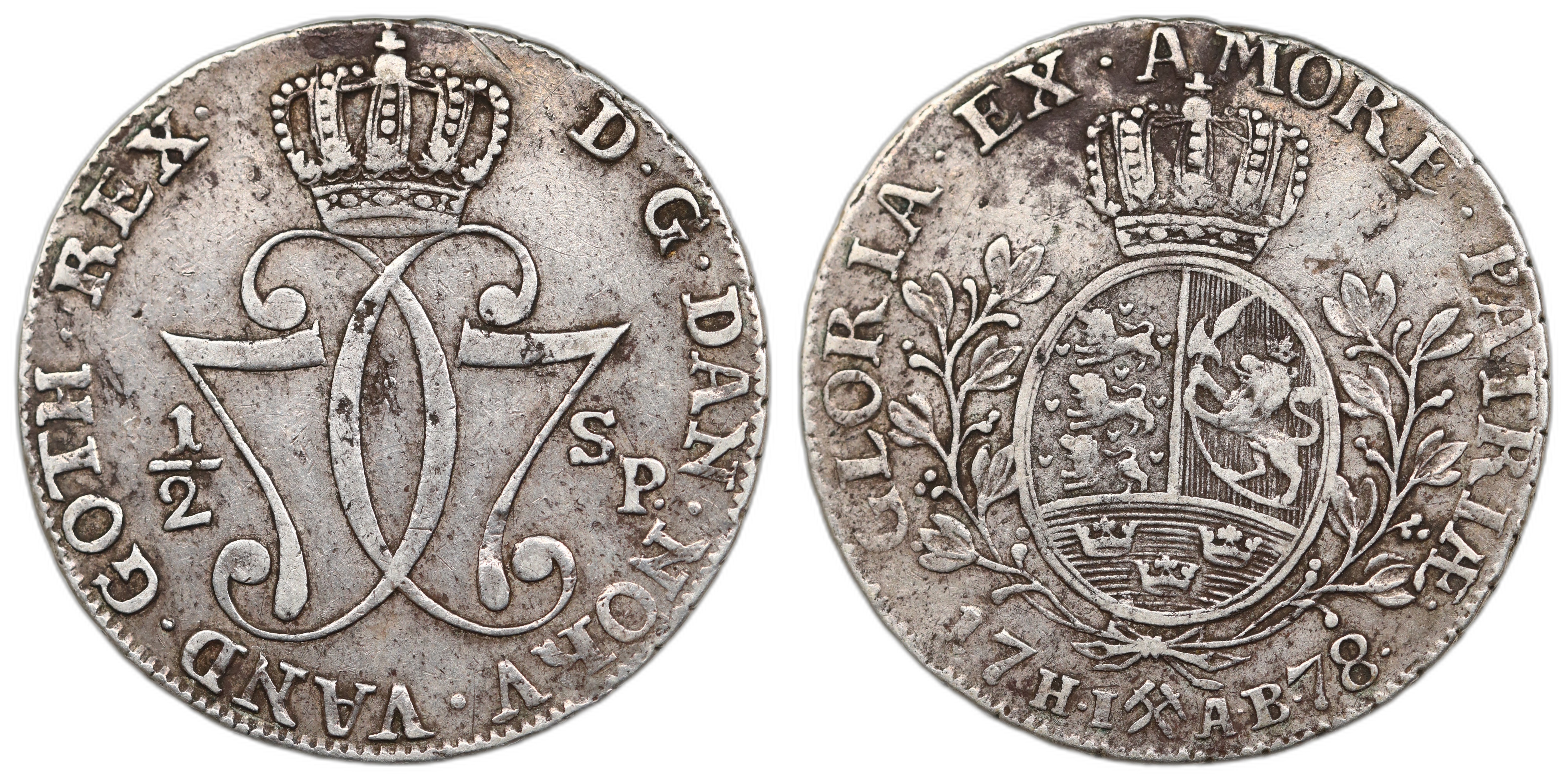 1/2 Speciedaler 1778 Kv 1+