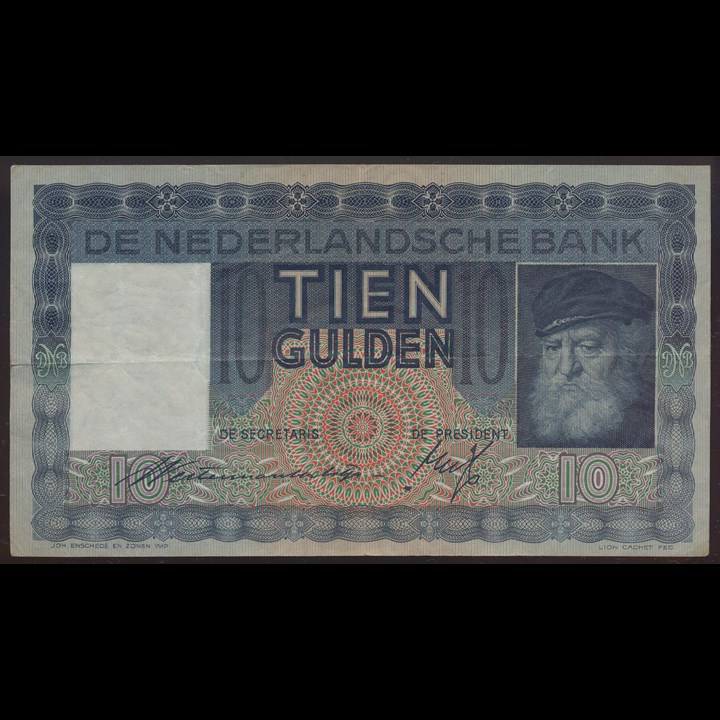 Nederland 10 Gulden 1937 VF+