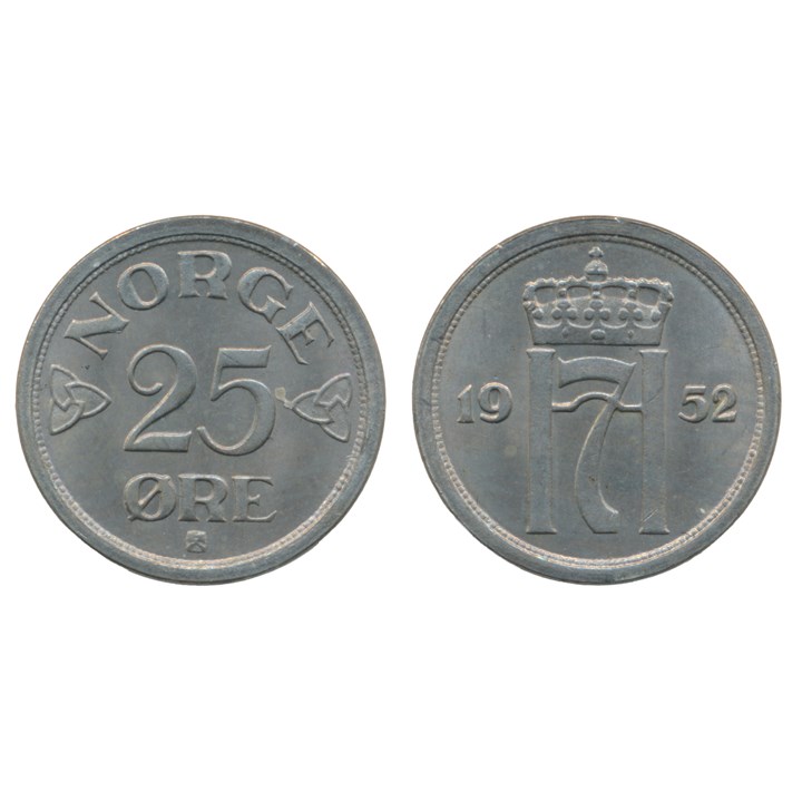 25 Øre 1952 Kv 0