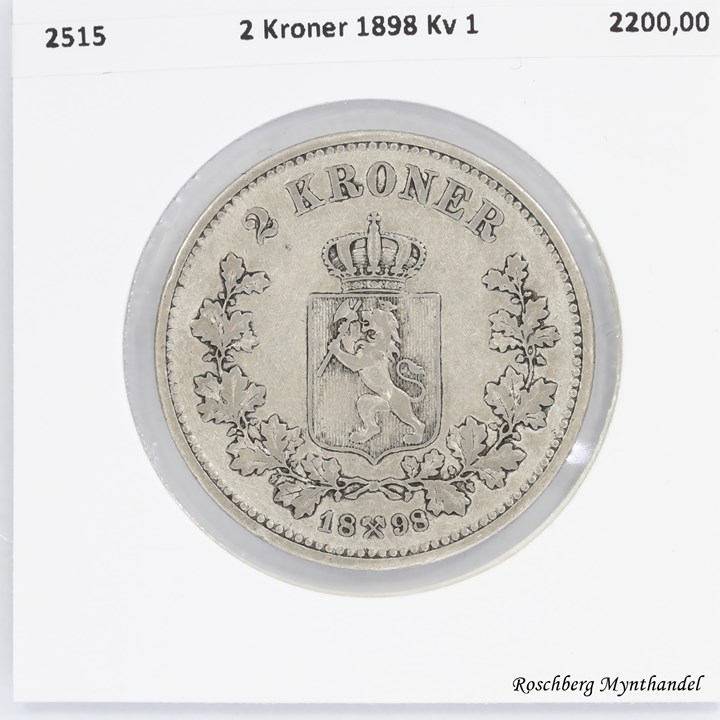 2 Kroner 1898 Kv 1