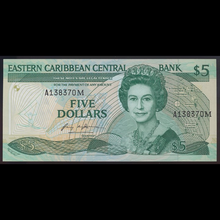 Montserrat 5 Dollars ND (1986) UNC