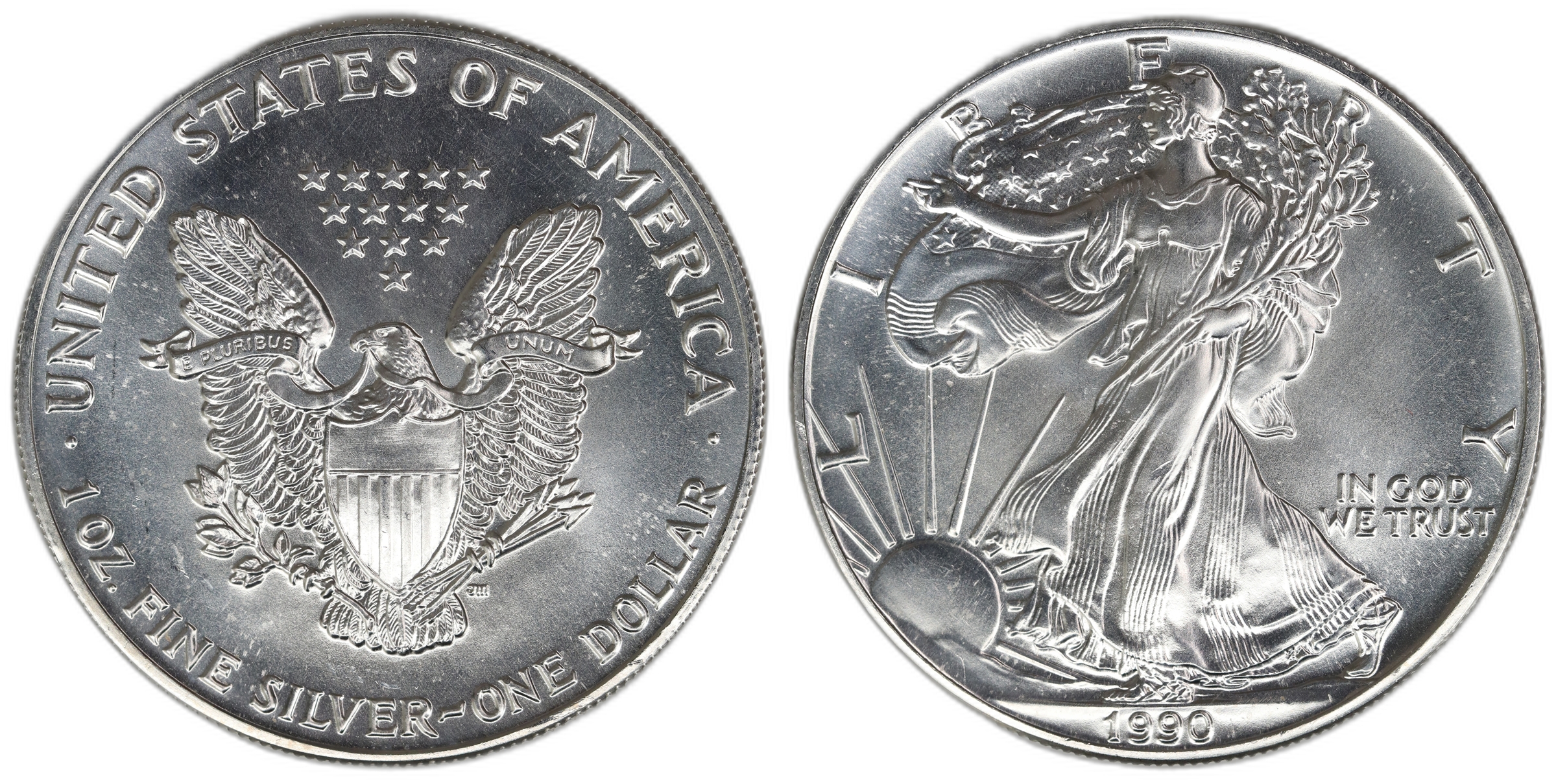 USA Silver Eagle 1990  Kv: UNC
