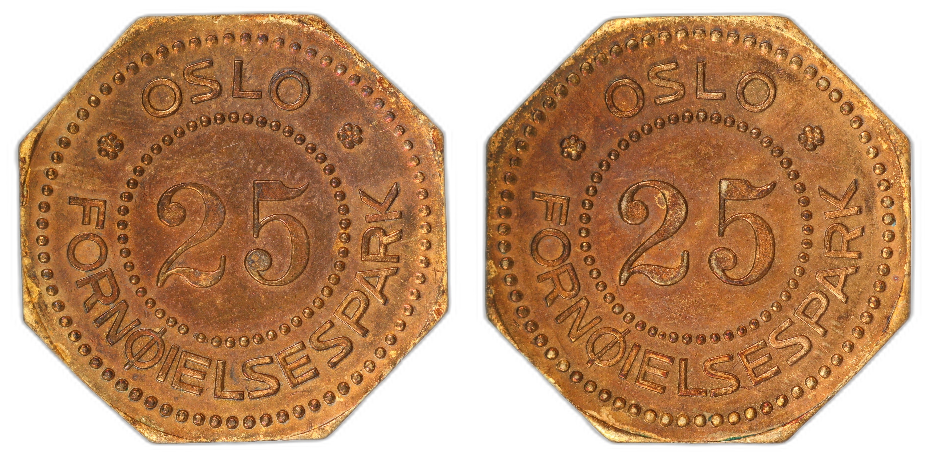 Oslo Fornøielsespark 25 Øre NP145.5 Kv: 01